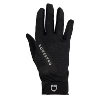 Luvas em tecido técnico Sunny Equestro Preto