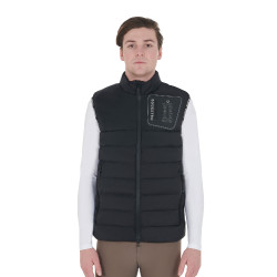 Colete em tecido elástico com patch de silicone masculino Equestro