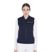 Colete feminino corta-vento em tecido técnico Equestro Marinho Azul-marinho Colete feminino corta-vento em tecido técnico Equestro Marinho Azul-marinho