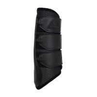 Guizeiras traseiras em neoprene perfurado com triplo velcro Acavallo Preto Guizeiras traseiras em neoprene perfurado com triplo velcro Acavallo Preto