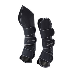 Guizeiras de transporte em poliéster 900D ripstop Acavallo por 4 Preto