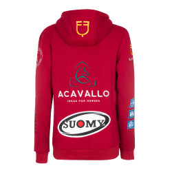 Moletom com capuz feminino com multi-logotipo Equestro
