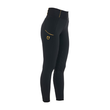 Legging justo feminino com grip completo Classic Equestro Preto