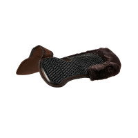Amortecedor de gel hexagonal lã de carneiro Acavallo Castanho / castanho