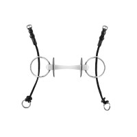 Mors de engate em corda Equestro Preto