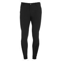 Calça ajustada com grip masculina com logotipo Caspar Equestro Preto Calça ajustada com grip masculina com logotipo Caspar Equestro Preto