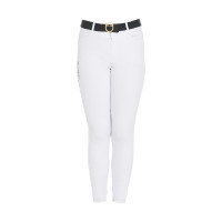 Calça ajustada infantil Amani Equestro Branco Calça ajustada infantil Amani Equestro Branco