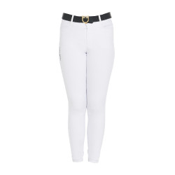 Calça ajustada infantil Amani Equestro Branco Calça ajustada infantil Amani Equestro Branco