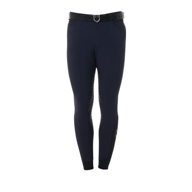 Calça com grip completo masculino em tecido técnico Equestro Preto Calça com grip completo masculino em tecido técnico Equestro Preto