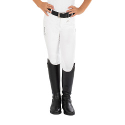 Calça Kasumi infantil em material elástico Equestro Branco
