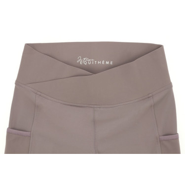 Pull-on Equithème Flora com fundo de silicone Rosa velho