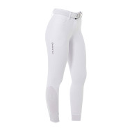 Calça de cintura alta com grip integral feminina Equestro Branco Calça de cintura alta com grip integral feminina Equestro Branco