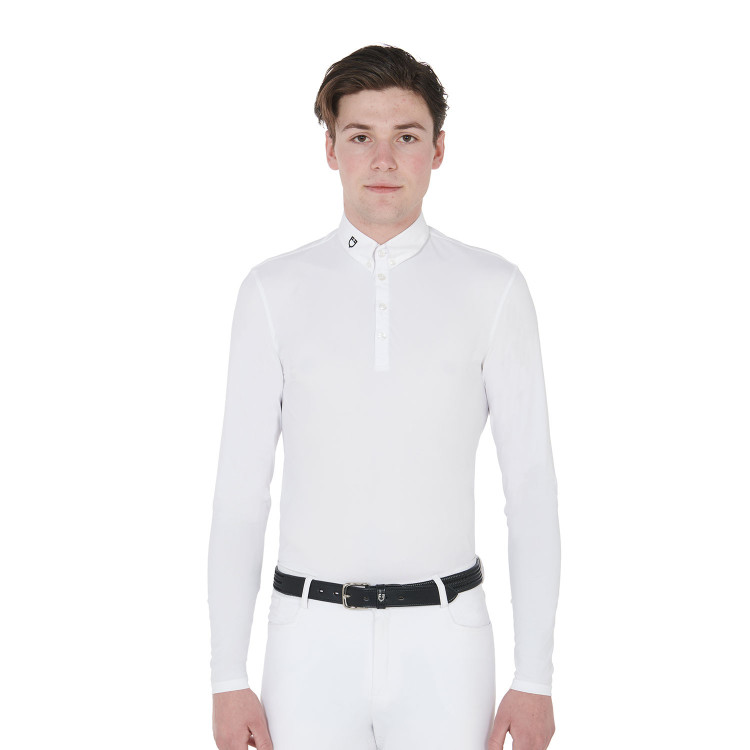 Pólo de competição de mangas compridas masculino Nestor Equestro Pólo de competição de mangas compridas masculino Nestor Equestro
