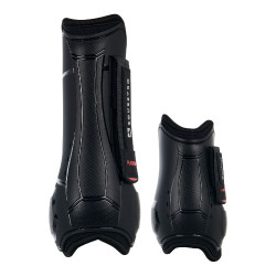 Guarnições e protetores de boleto fechados em TPU e neoprene Equestro Preto