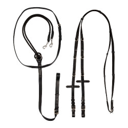 Enrenamento Thiedemann em couro italiano e nylon tubular Acavallo