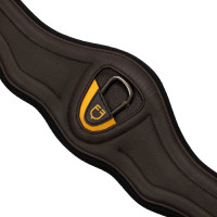 Cilindro anatômico de couro com neoprene em relevo e acolchoado Equestro Preto