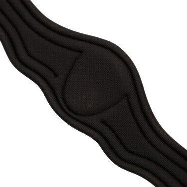 Cilindro anatômico de couro com neoprene em relevo e acolchoado Equestro Castanho escuro