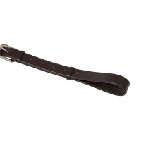 Enrenamento Thiedemann em couro italiano e nylon tubular Acavallo Castanho escuro