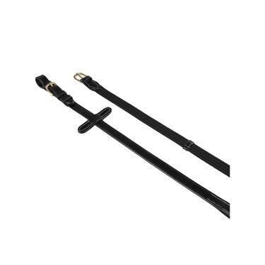 Rendas de tecido com fivelas de latão modelo Lionel Equestro Preto