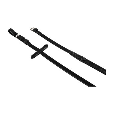 Rédeas em couro e borracha Pascal Equestro Preto Rédeas em couro e borracha Pascal Equestro Preto