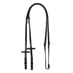 Rendas de couro e borracha com fivelas prateadas (1,6 cm) Equestro Rendas de couro e borracha com fivelas prateadas (1,6 cm) Equestro