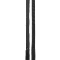 Rédeas duplas de adestramento em couro Equestro Preto Rédeas duplas de adestramento em couro Equestro Preto