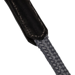 Rendas alemãs em couro macio e corda de nylon Acavallo Preto