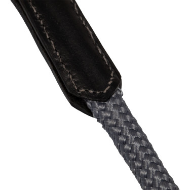 Rendas alemãs em couro macio e corda de nylon Acavallo Preto