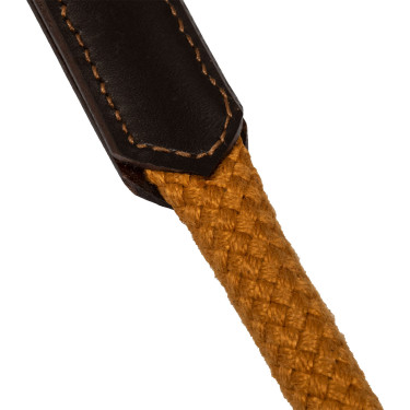 Rendas alemãs em couro macio e corda de nylon Acavallo Castanho escuro