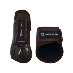 Guétras e protetores de boleto para cavalos jovens em TPU e neoprene Equestro Castanho Guétras e protetores de boleto para cavalos jovens em TPU e neoprene Equestro Castanho