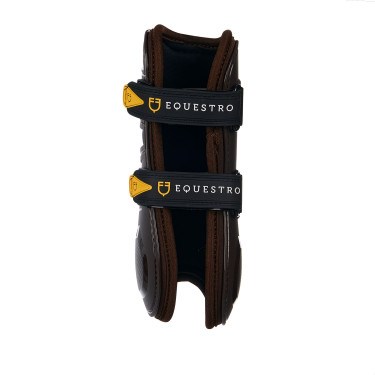 Guélias em poliuretano e neoprene Equestro Castanho