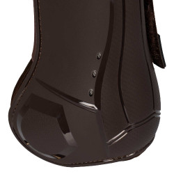 Guétegas anatômicas com fecho duplo de velcro Platinum Equestro Castanho