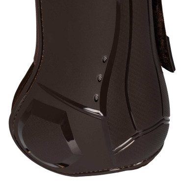 Guétegas anatômicas com fecho duplo de velcro Platinum Equestro Castanho