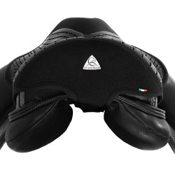 Protetor de selim em gel Air Plus para adestramento com gel exterior de 10mm Acavallo Preto