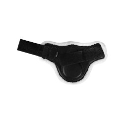 Protetores de boleto em couro ecológico com velcro duplo Acavallo Preto Protetores de boleto em couro ecológico com velcro duplo Acavallo Preto