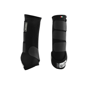 Guêtres traseiras em neopreno com gel Respira Acavallo Preto