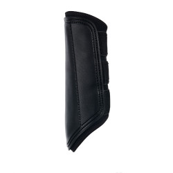Guetes de cross em neoprene e couro perfurado Airflow Equestro Preto Guetes de cross em neoprene e couro perfurado Airflow Equestro Preto