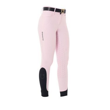 Calça de cintura alta com grip integral feminina Equestro Bailarina Rosa