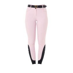 Calça de cintura alta com grip integral feminina Equestro Bailarina Rosa