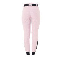 Calça de cintura alta com grip integral feminina Equestro Branco