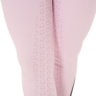 Calça de cintura alta com grip integral feminina Equestro Bailarina Rosa