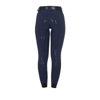 Calça de cintura alta com grip integral feminina Equestro Branco Calça de cintura alta com grip integral feminina Equestro Branco