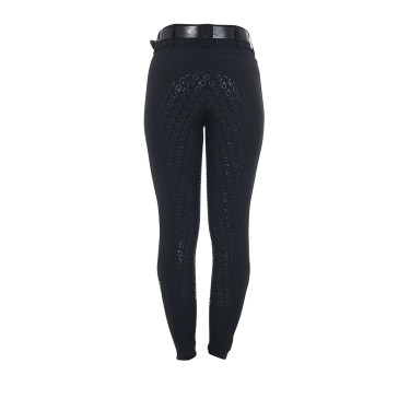 Calça de cintura alta com grip integral feminina Equestro Preto