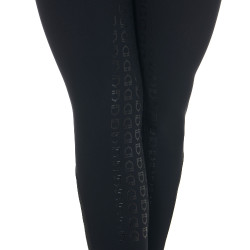 Calça de cintura alta com grip integral feminina Equestro Preto