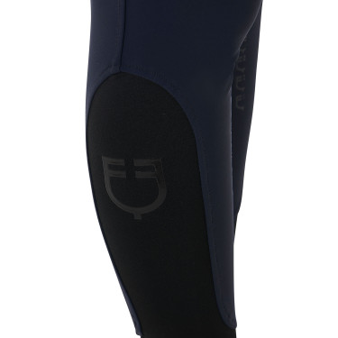 Calça de cintura alta com grip integral feminina Equestro Marinho Azul-marinho