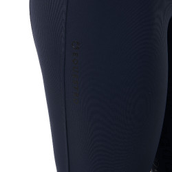 Calça de cintura alta com grip integral feminina Equestro Marinho Azul-marinho