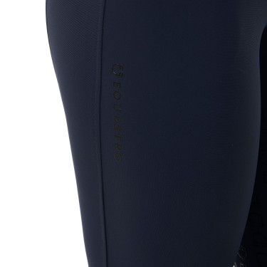 Calça de cintura alta com grip integral feminina Equestro Marinho Azul-marinho