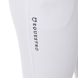 Calça de cintura alta com grip integral feminina Equestro Branco