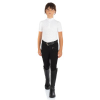 Calça Kasumi infantil em material elástico Equestro Preto