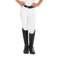 Calça Kasumi infantil em material elástico Equestro Branco